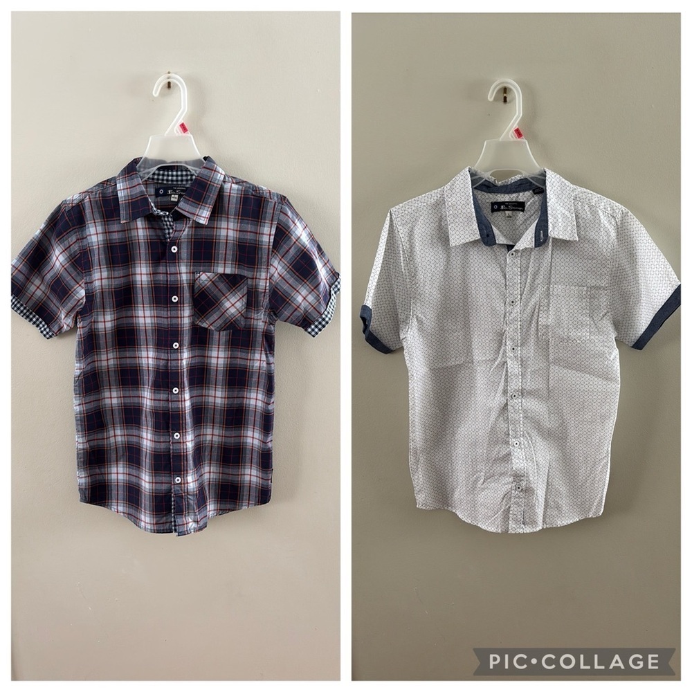 Ben Sherman Short Sleeve Button Down Shirts (2) Large
